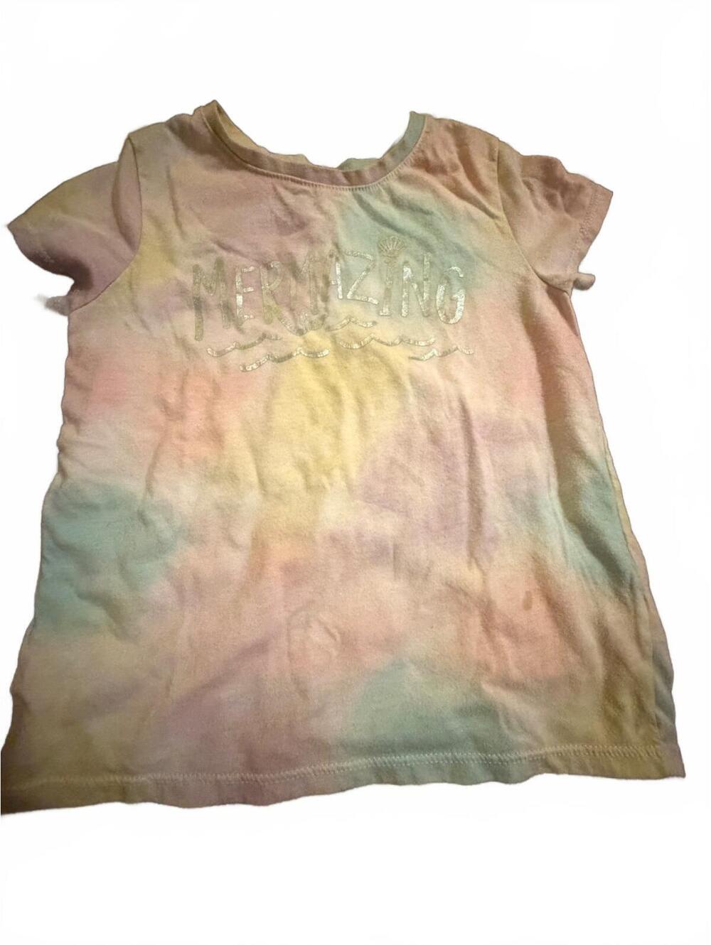 Garanimals Girls' Tie-Dye 'MERMAZING' Graphic T-Shirt 5T